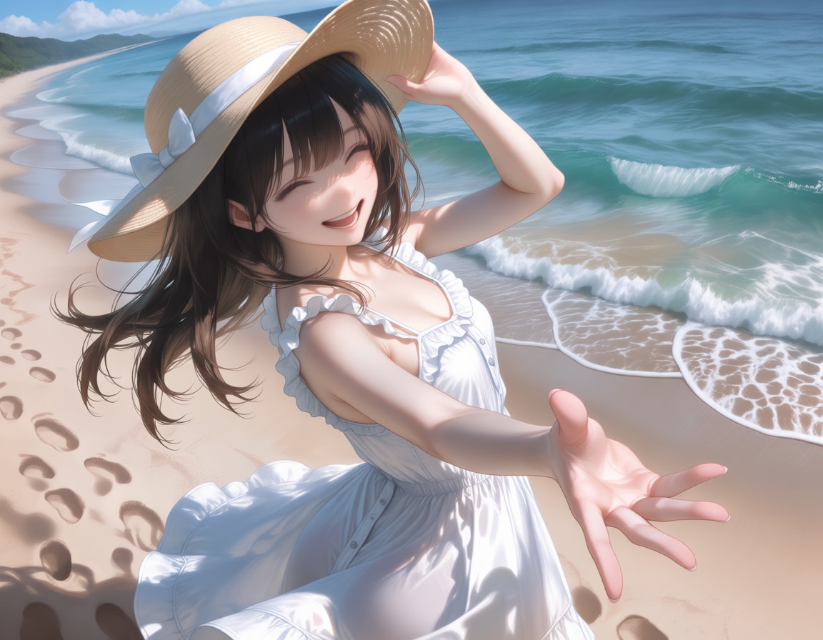 波打ち際の初デート