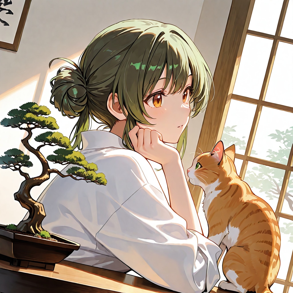 BONSAIちゃんと猫