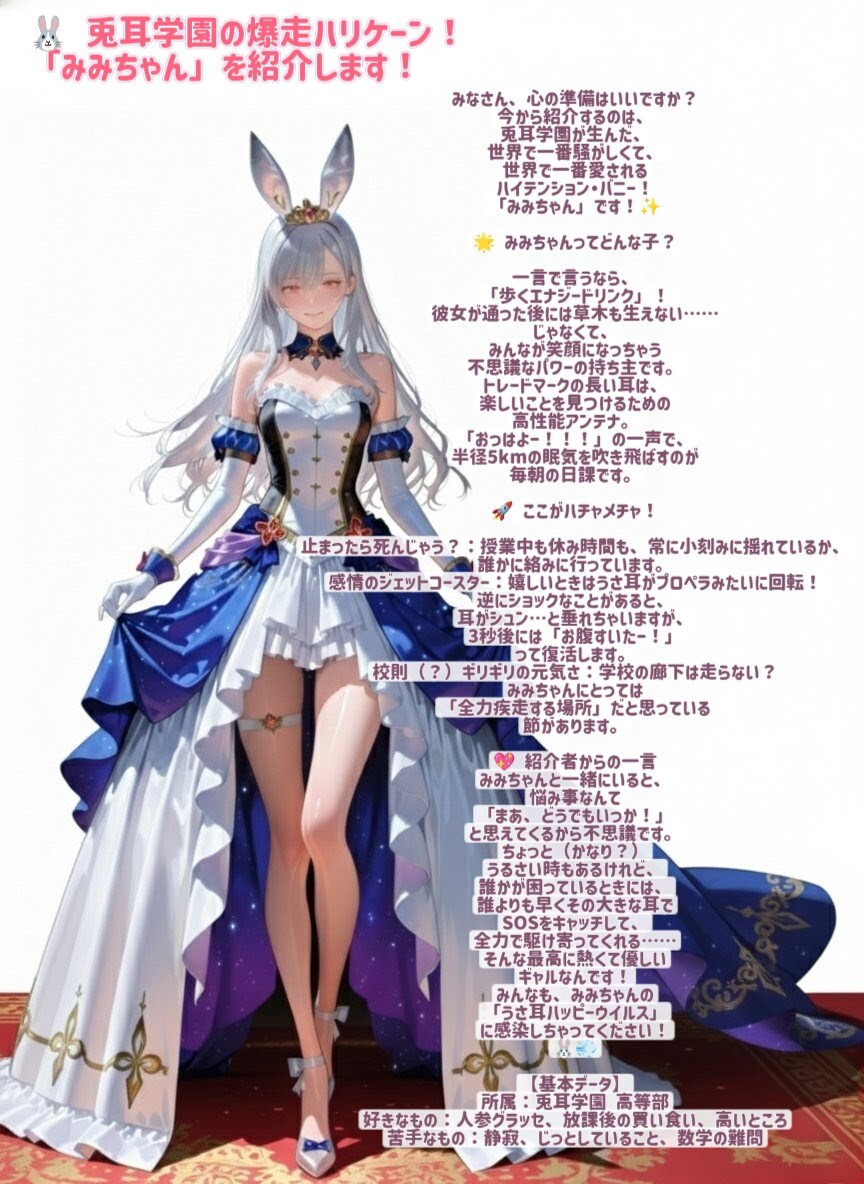 【他己紹介】兎耳学園のみみちゃん
