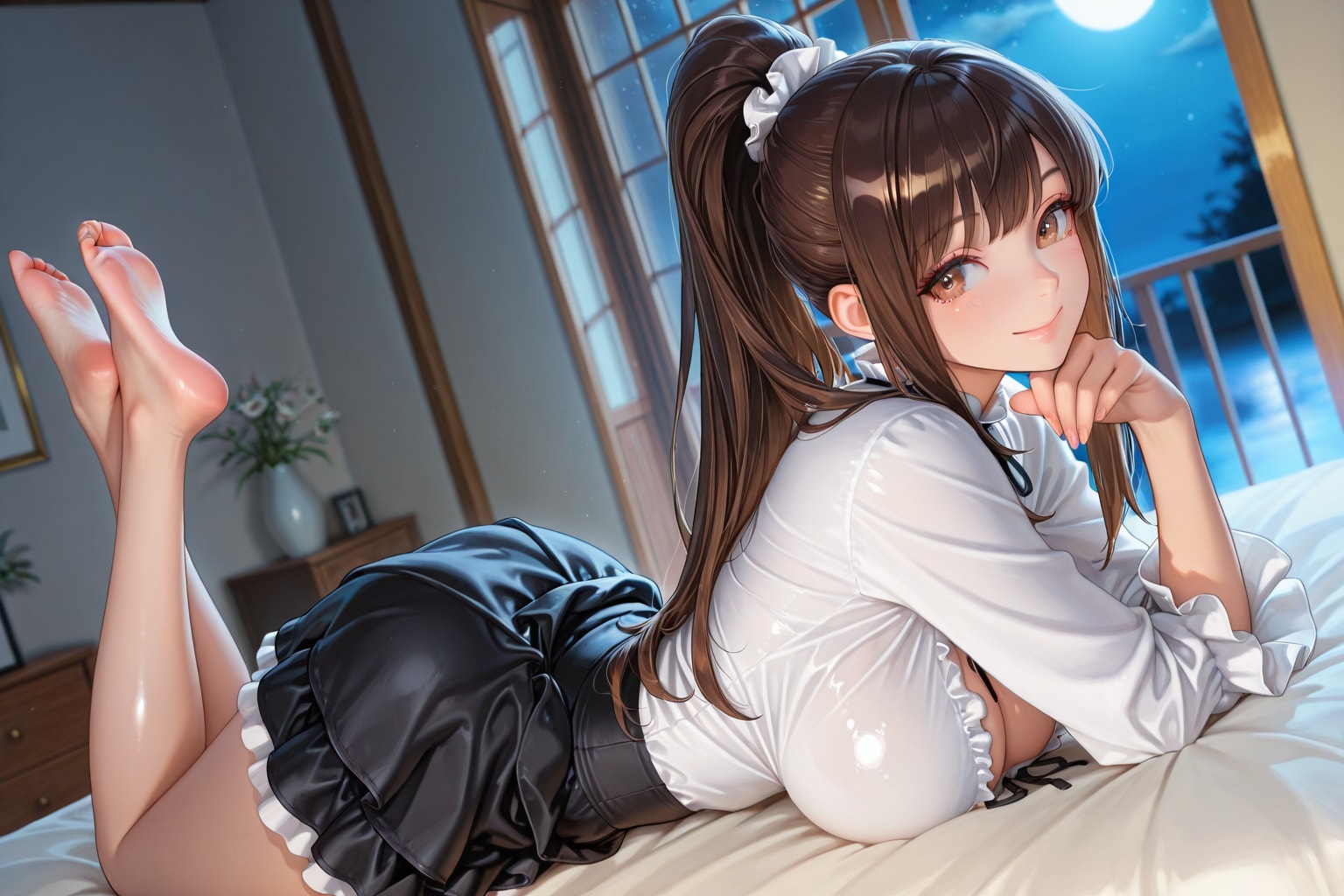 お姉さんの足の裏