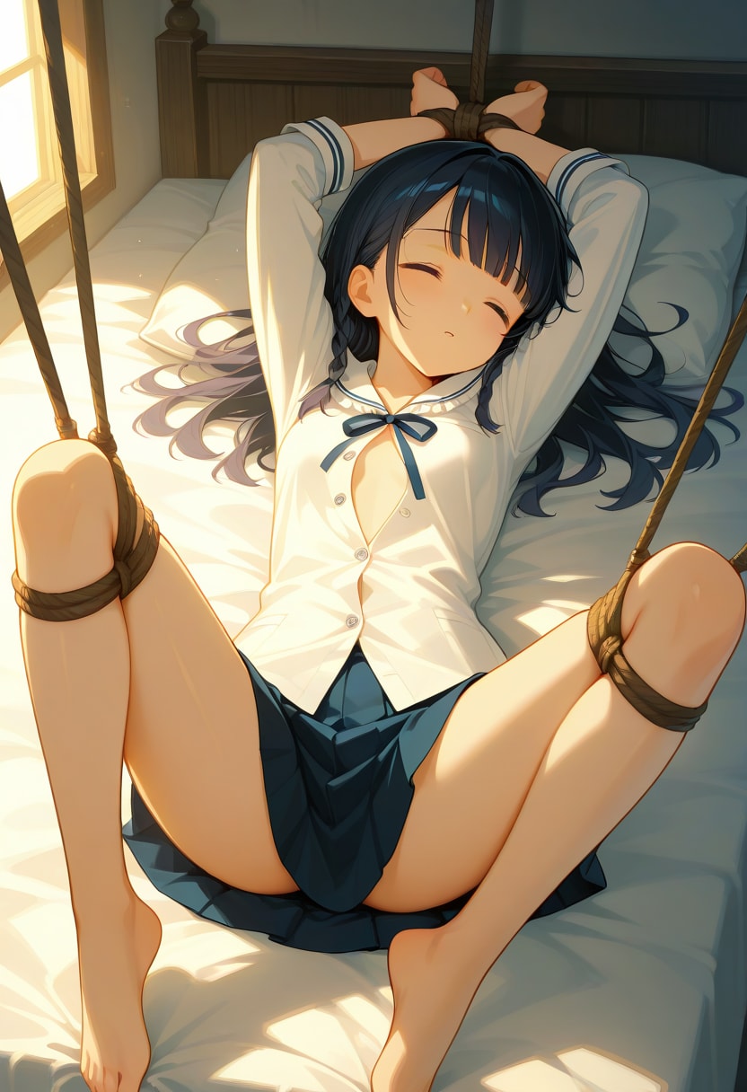 On the bed(制服少女)(R-15)(8)