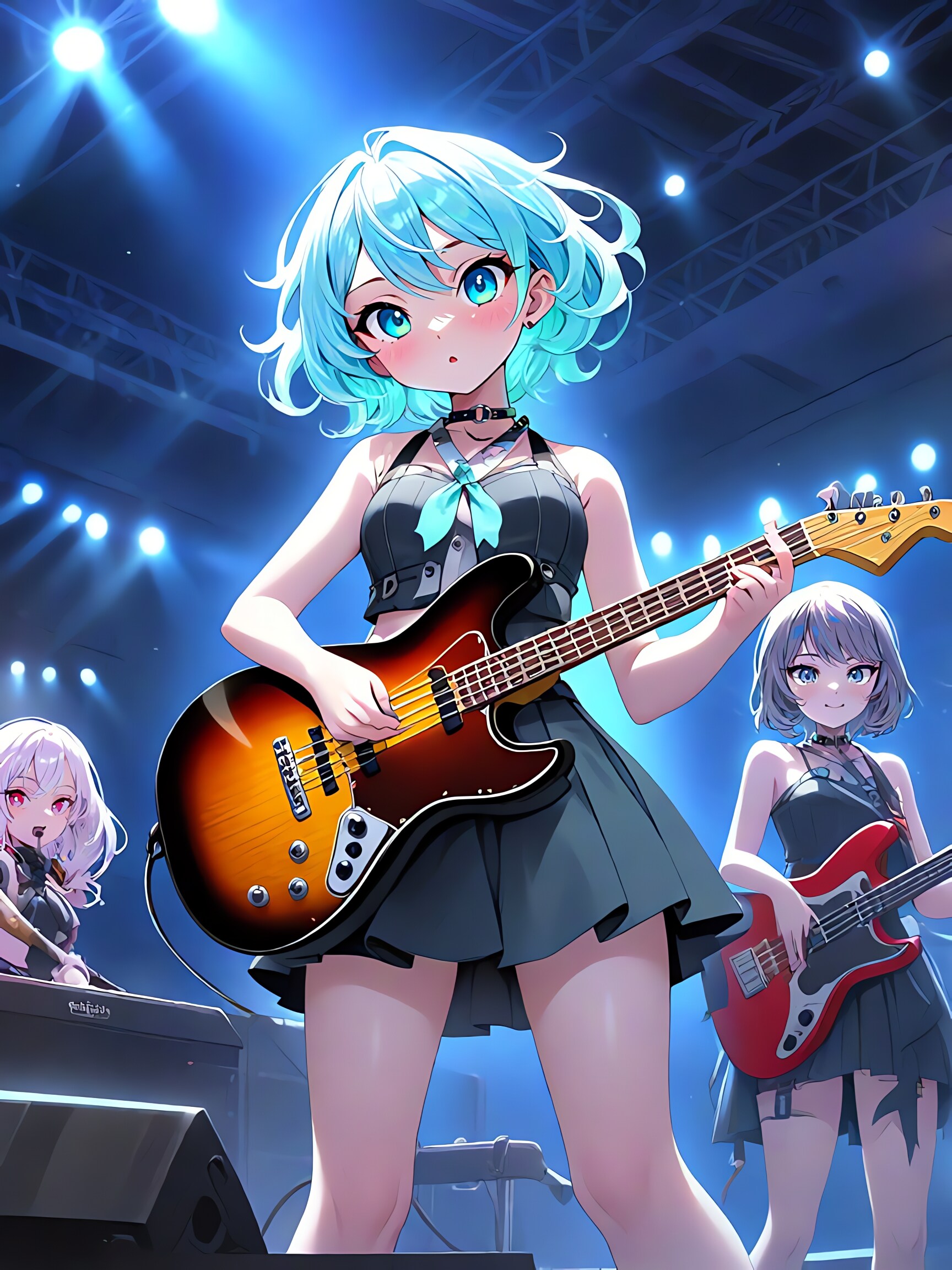 女子高生ガールズバンド🎸 | の人気AIイラスト・グラビア
