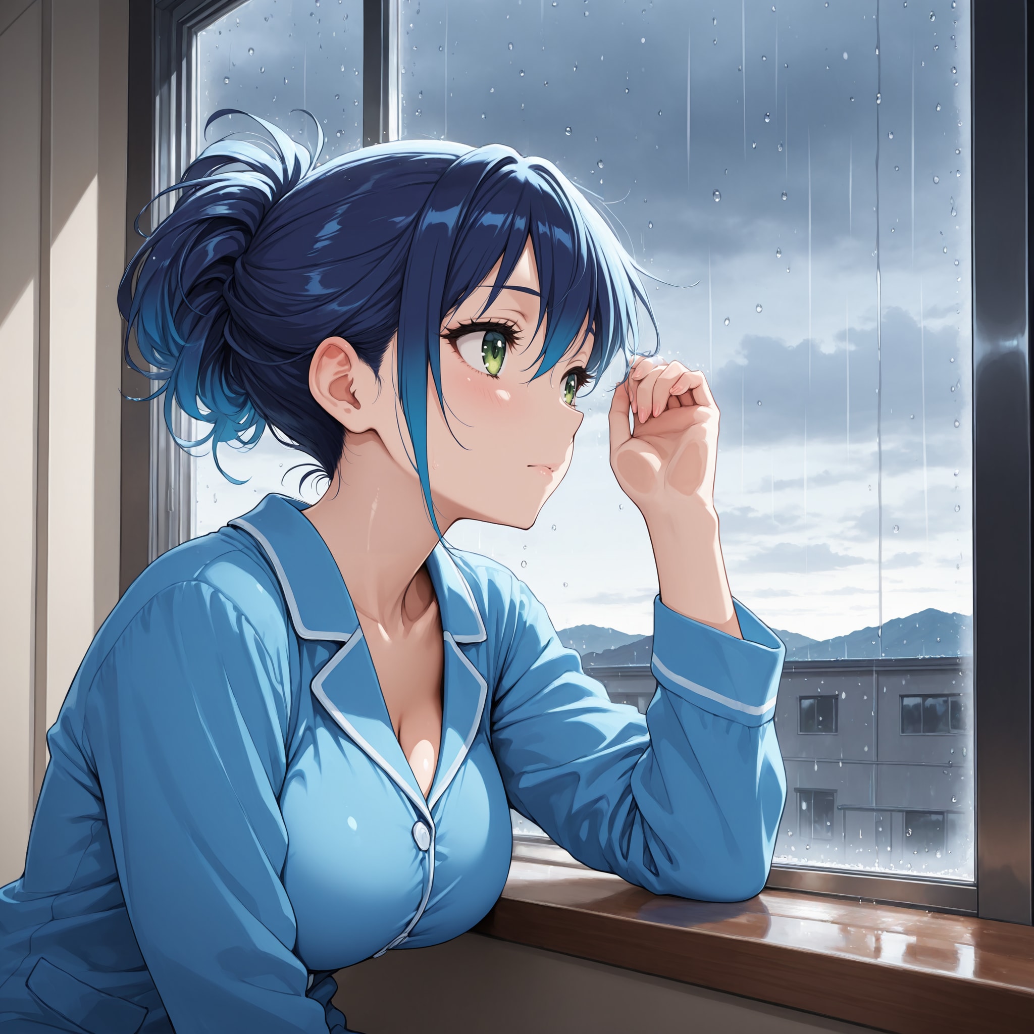 窓の外を眺める淑女さん | の人気AIイラスト・グラビア