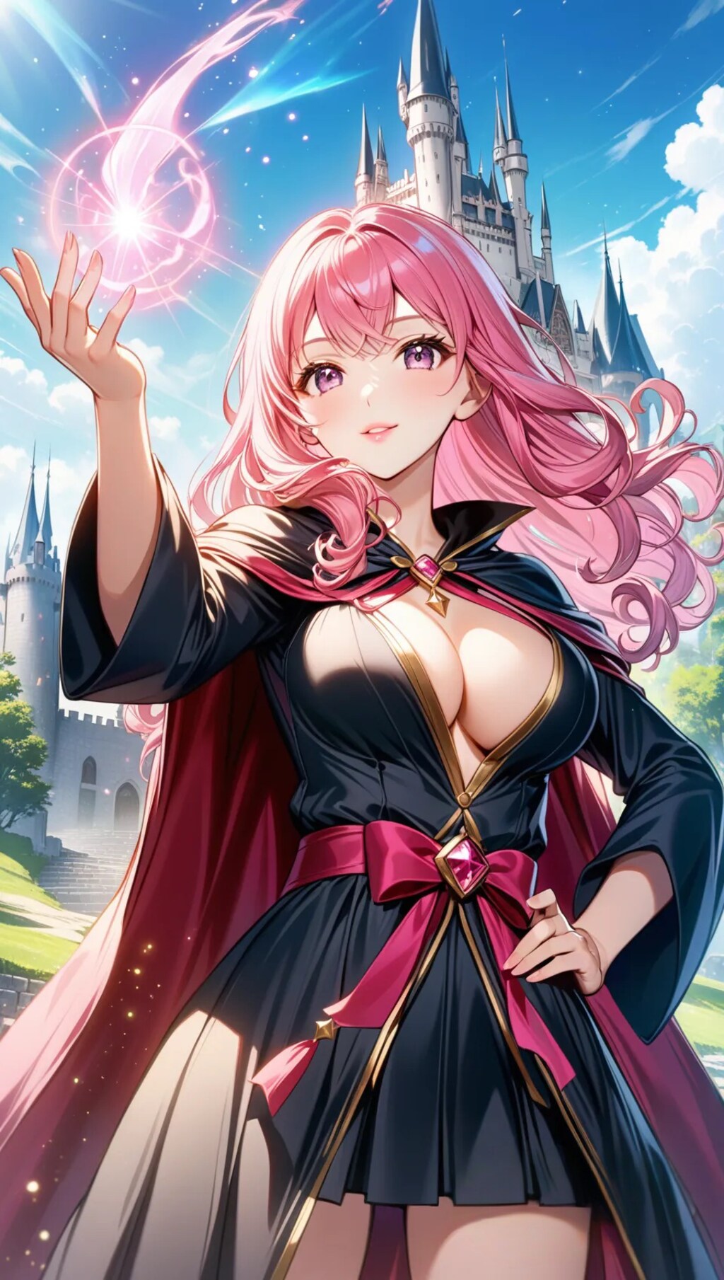 魔法を使う異世界の女の子