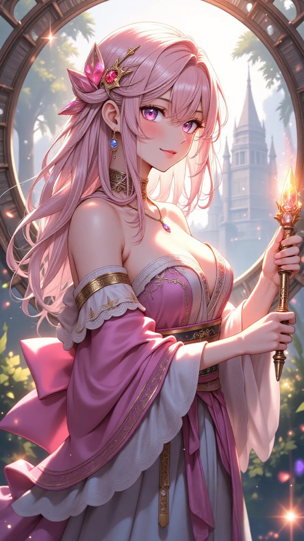 魔法を使う異世界の女の子