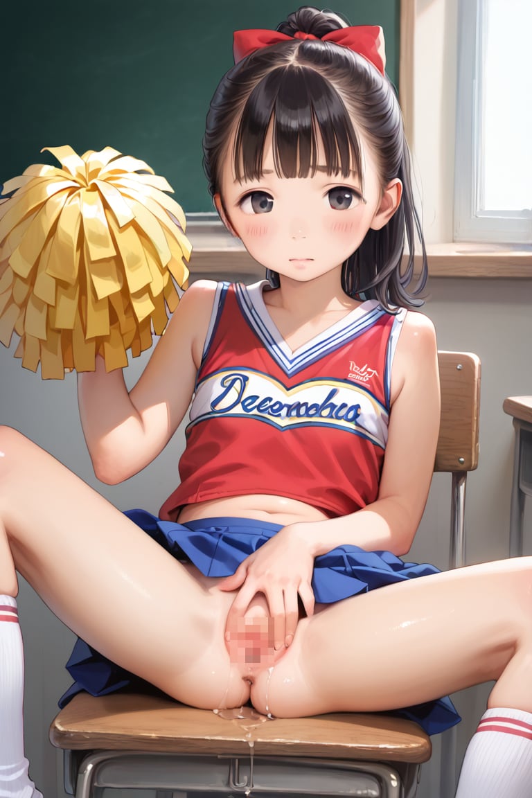 【サンプル】チアリーダー〇リJ〇ちゃんたちがくぱぁしてまん汁ダラダラ（6枚）