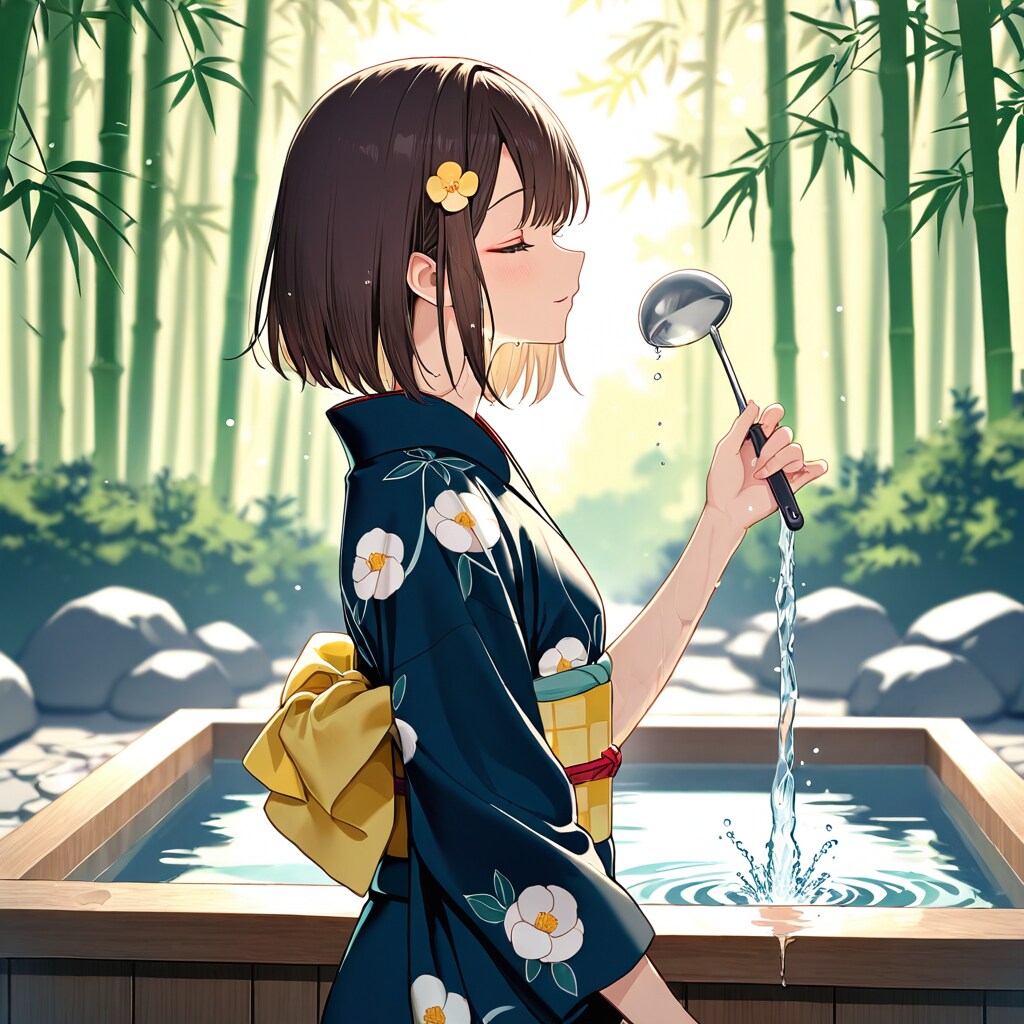澄んだ水音に、心を寄せて。