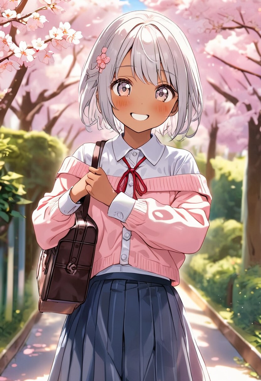 春うららか通学路