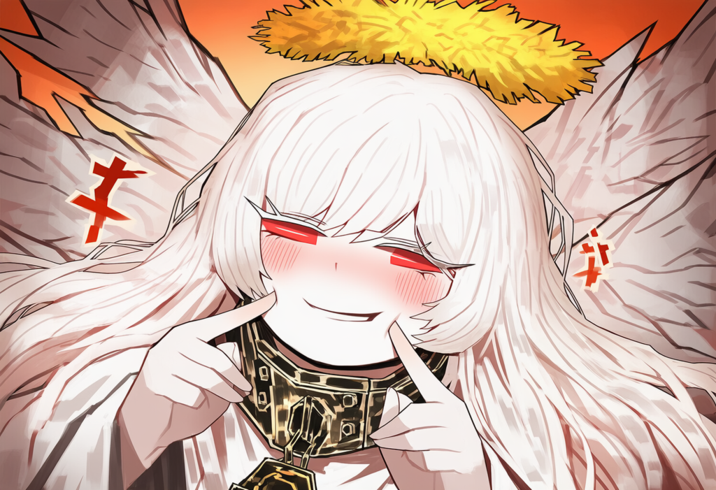 ロボトミー　白夜　自分の頬をつく