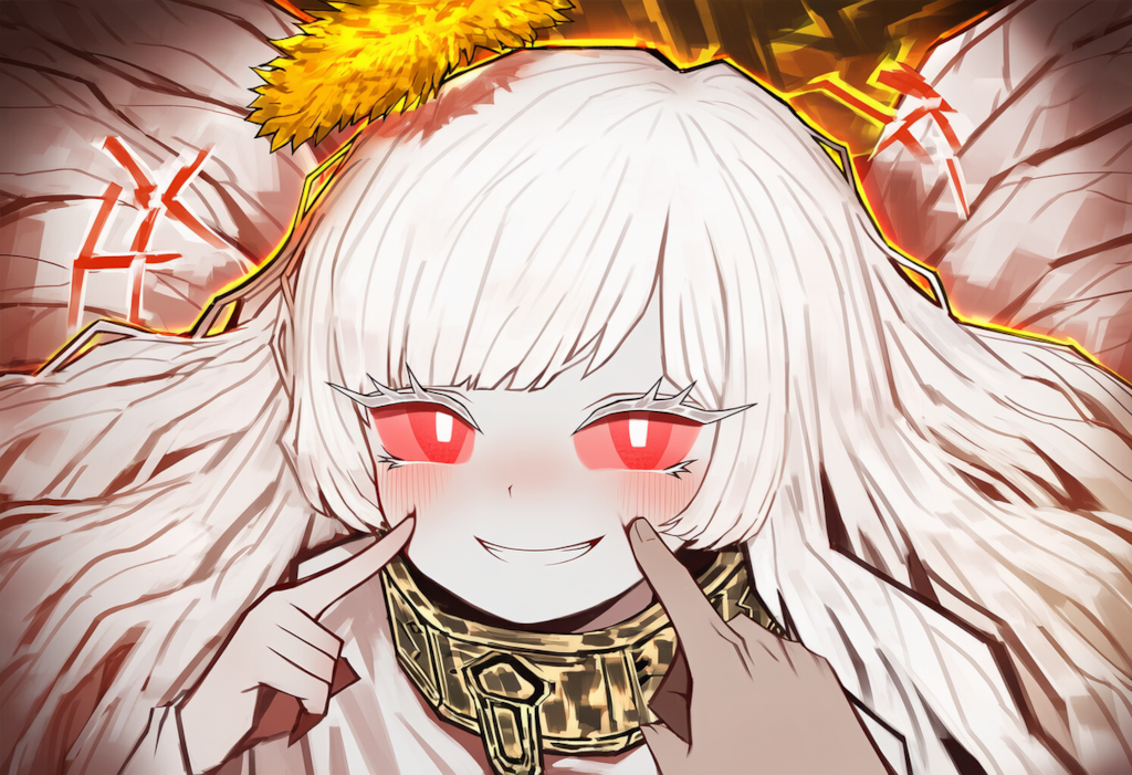 ロボトミー　白夜　自分の頬をつく