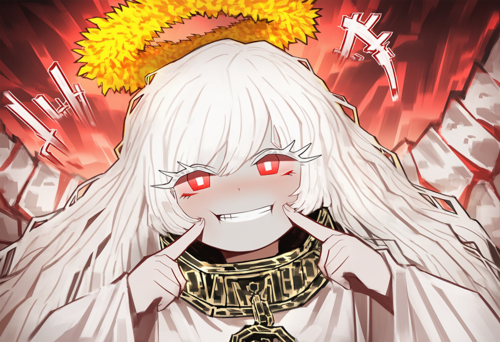 ロボトミー　白夜　自分の頬をつく