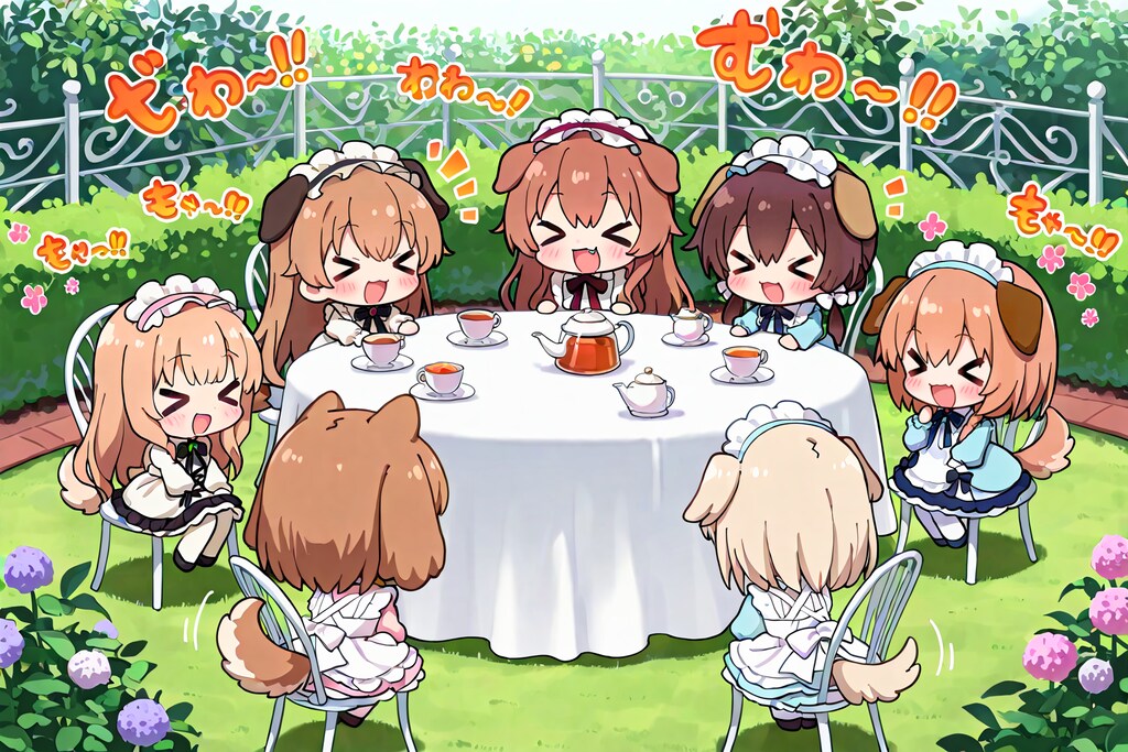 いぬみみようちえんのおちゃかい