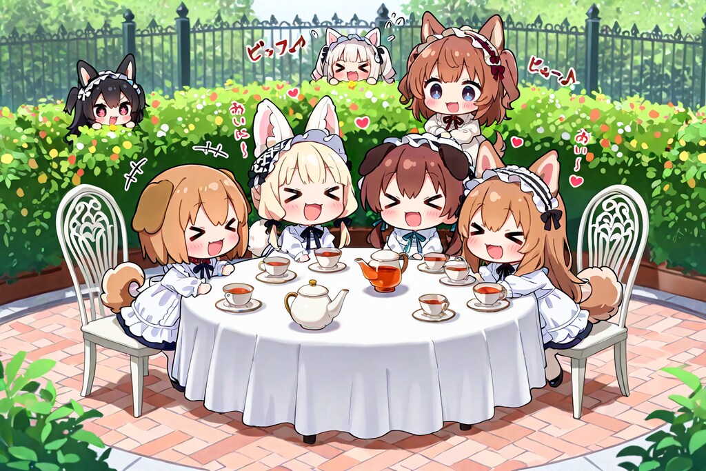 いぬみみようちえんのおちゃかい