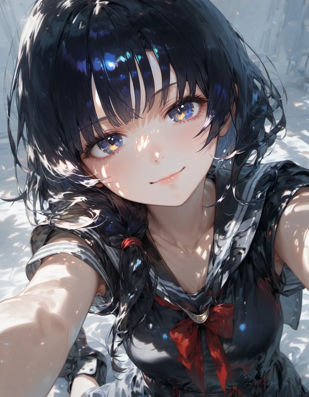 Self-Portrait in Shimmering Light