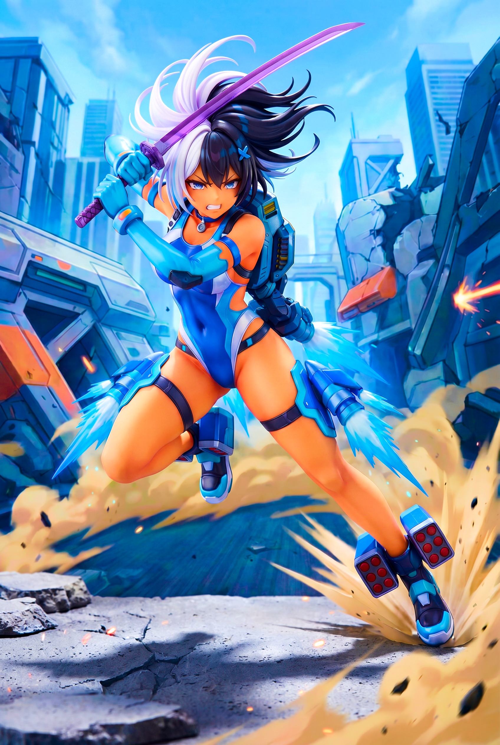 Competition Swimsuit Gal Platoon 011! | の人気AIイラスト・グラビア