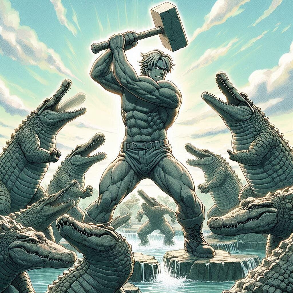 ワニワ＝ニパニック国立公園の石像群