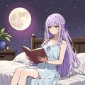 読書する少女 4枚目