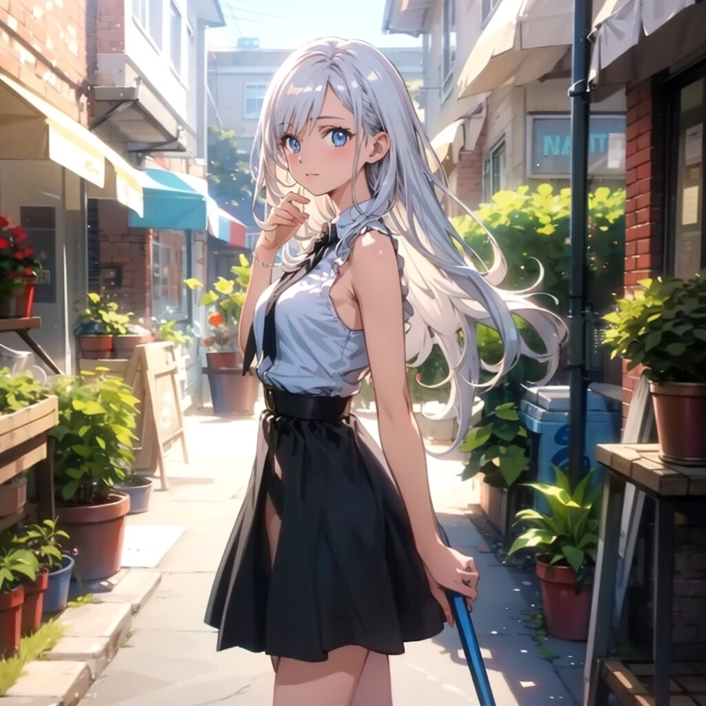 路地の商店で