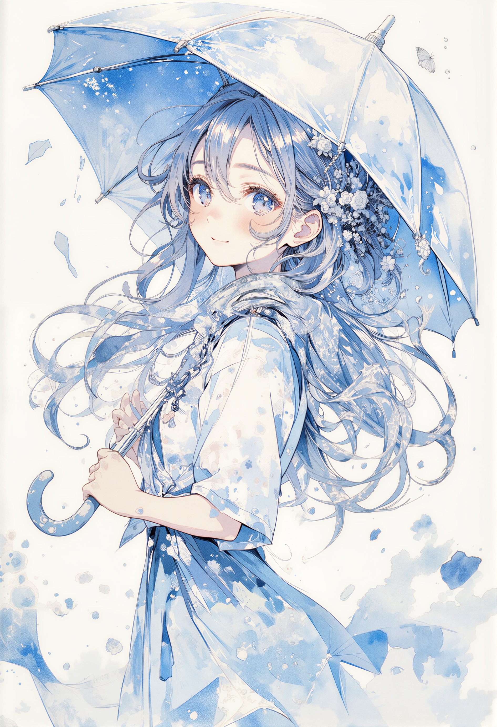 傘をさす女の子 | の人気AIイラスト・グラビア