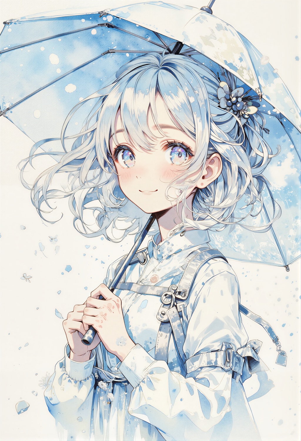傘をさす女の子