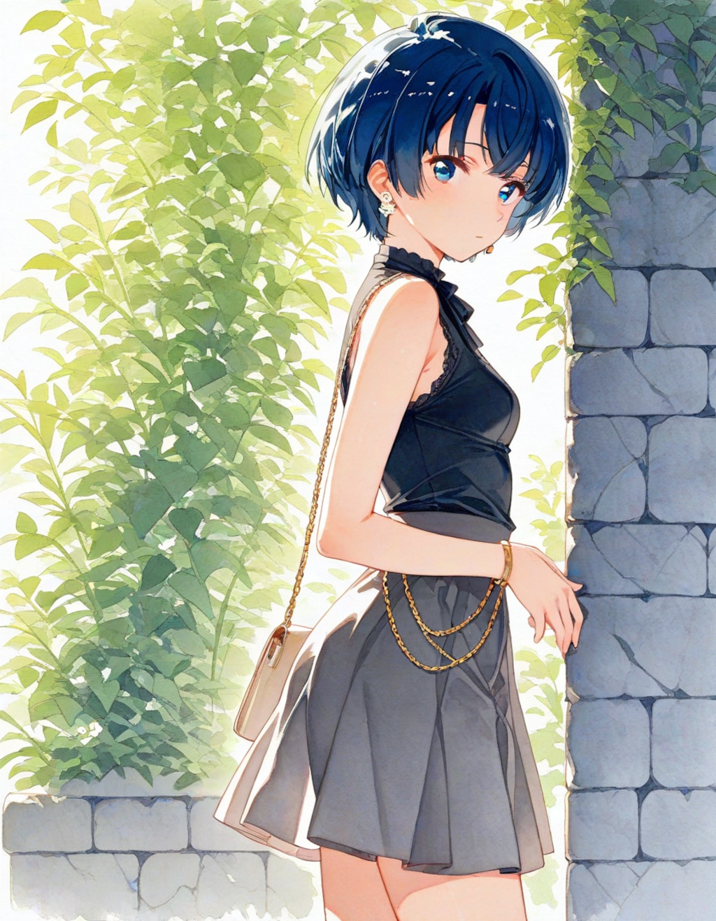 お城を散策柑菜ちゃん