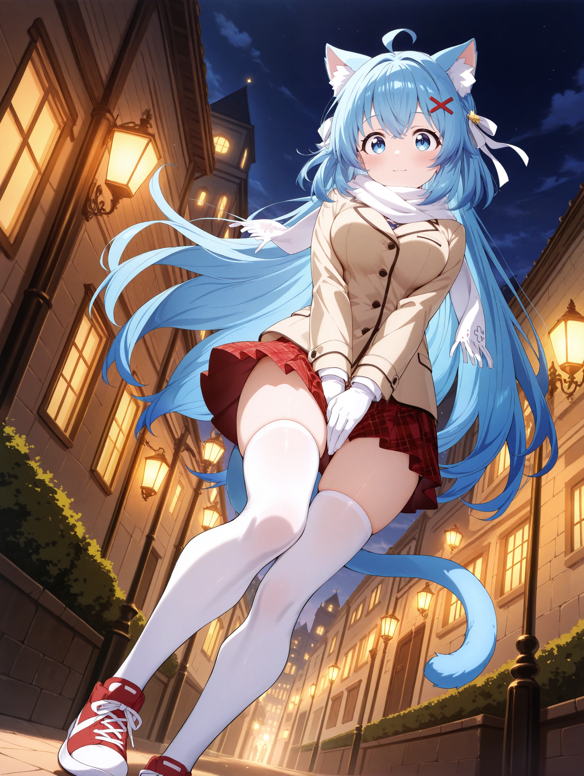 冬でもミニスカは正義だよっ♪ | の人気AIイラスト・グラビア