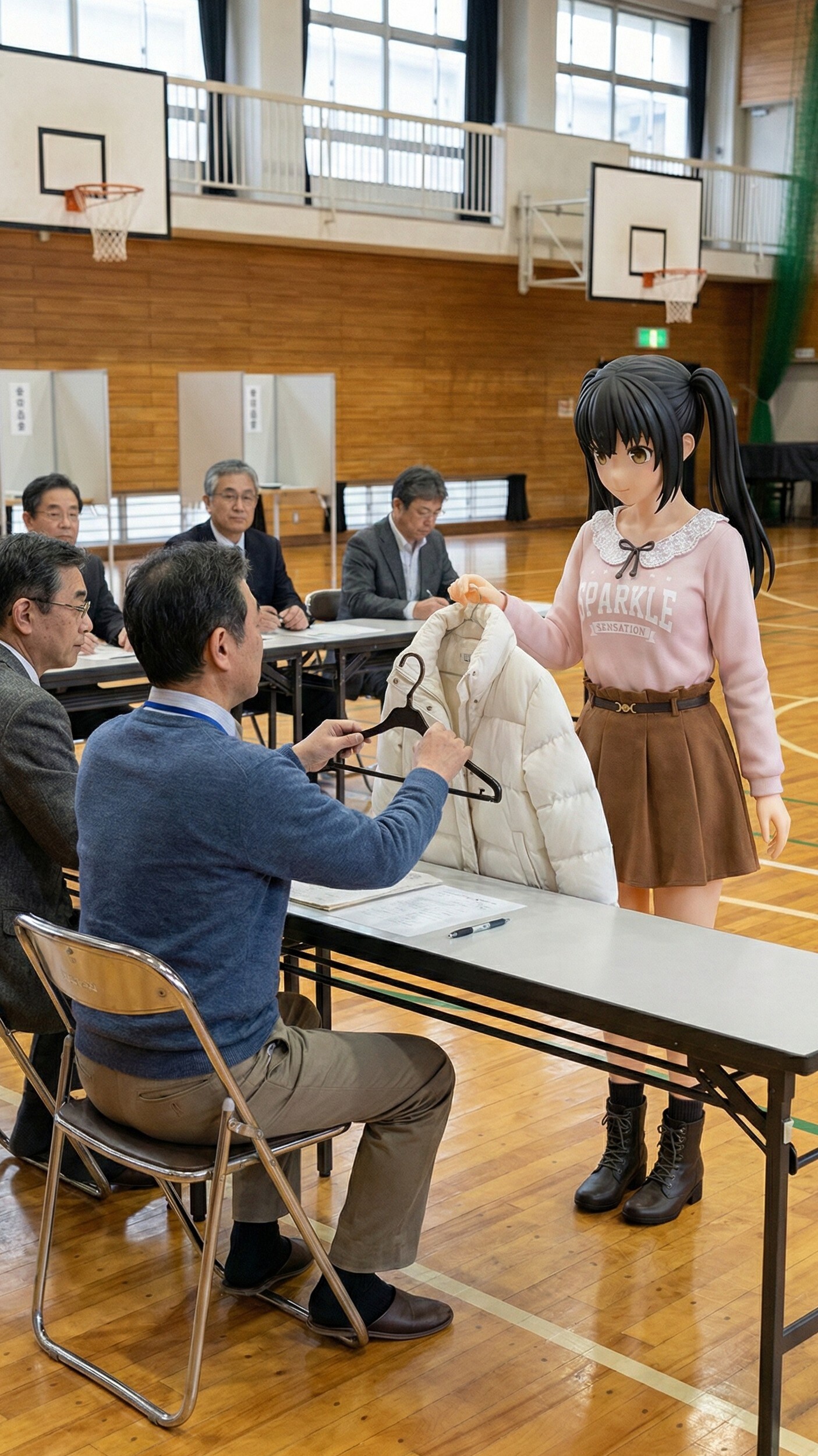 選挙管理委員会「不正防止のため着衣は脱いでいただきます」