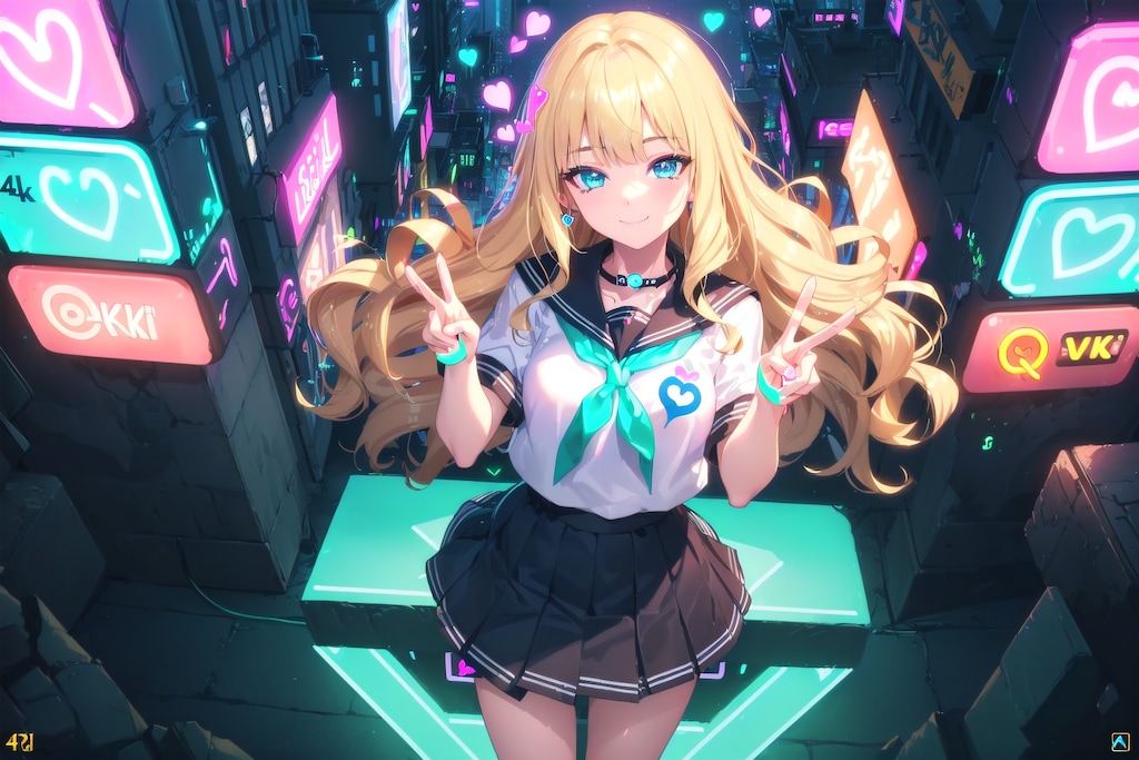 V4Bちゃんとネオンライティング✨やってみた