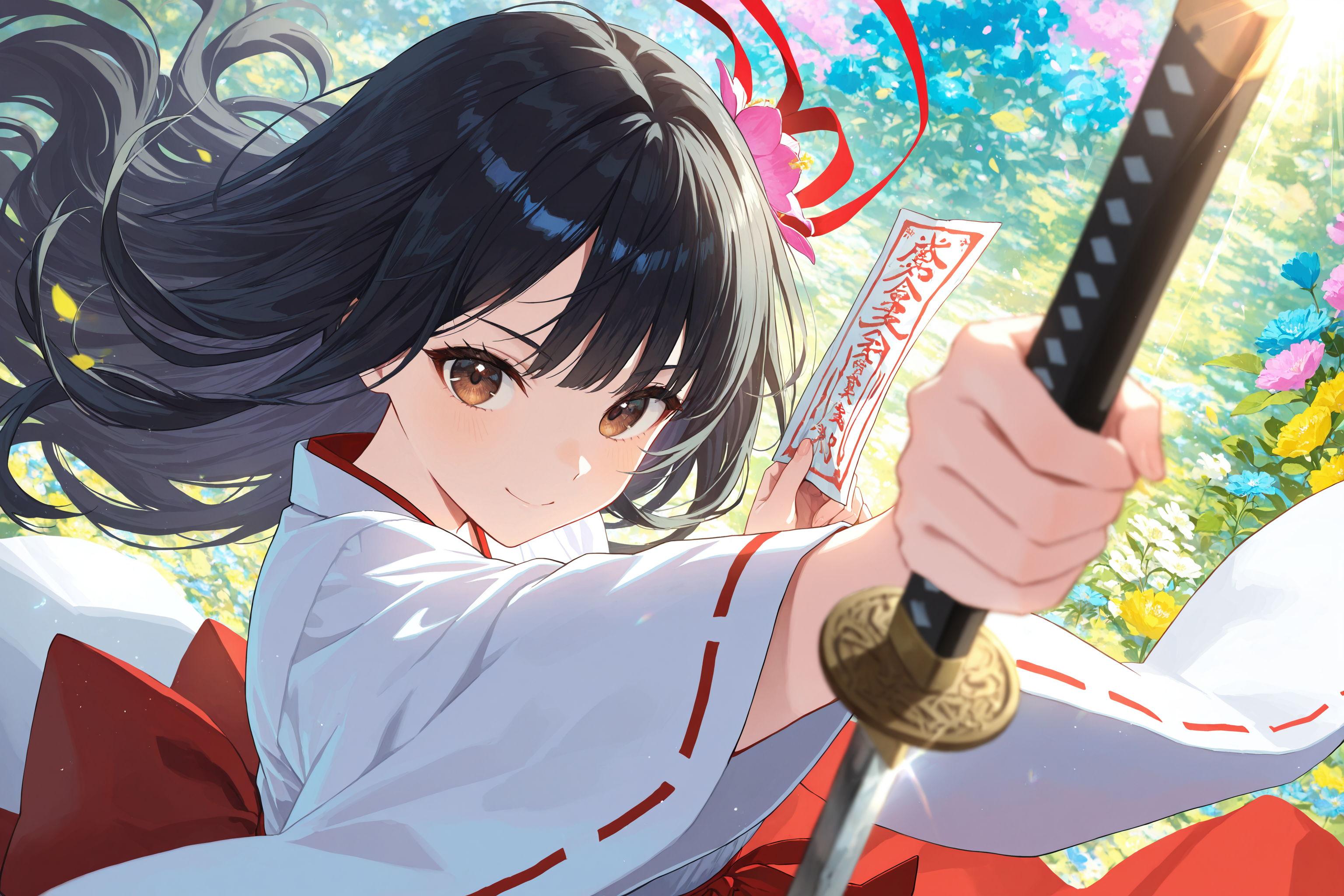 異世界神社の巫女さん（神楽さん） | の人気AIイラスト・グラビア