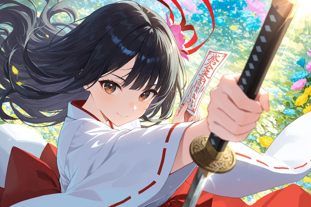 異世界神社の巫女さん（神楽さん）