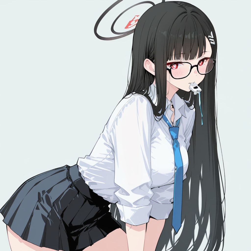 黒髪メガネ