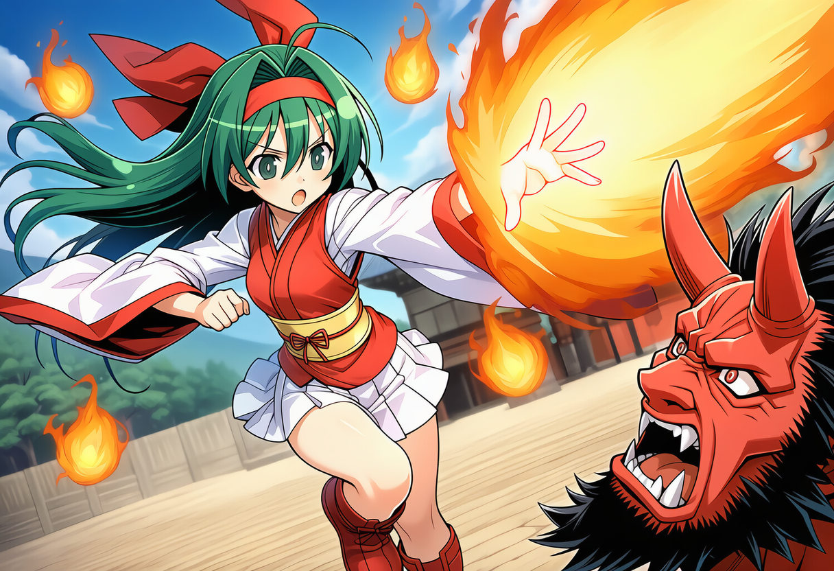 悪い鬼と戦う日輪 | の人気AIイラスト・グラビア