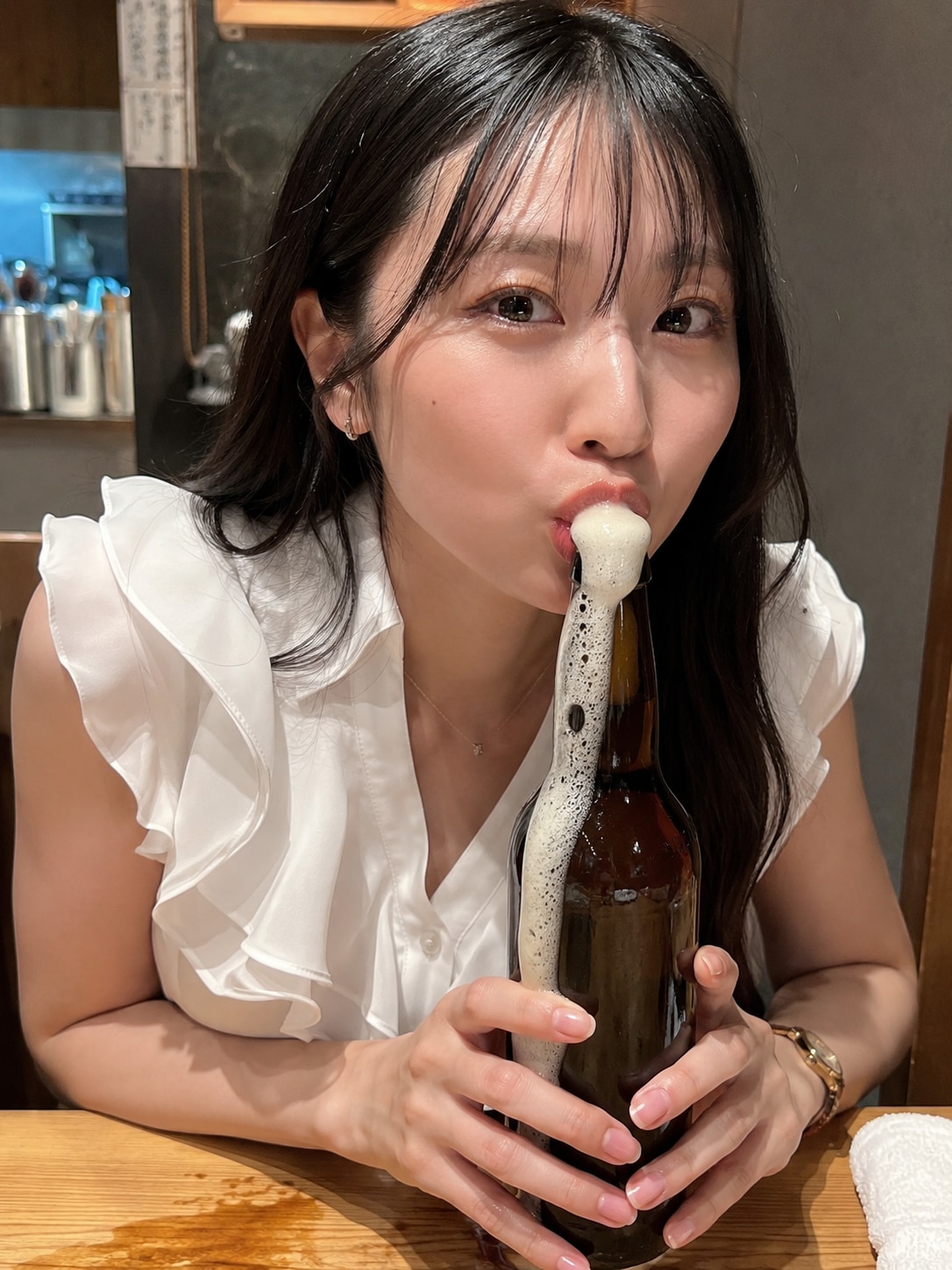 溢れる！ビール