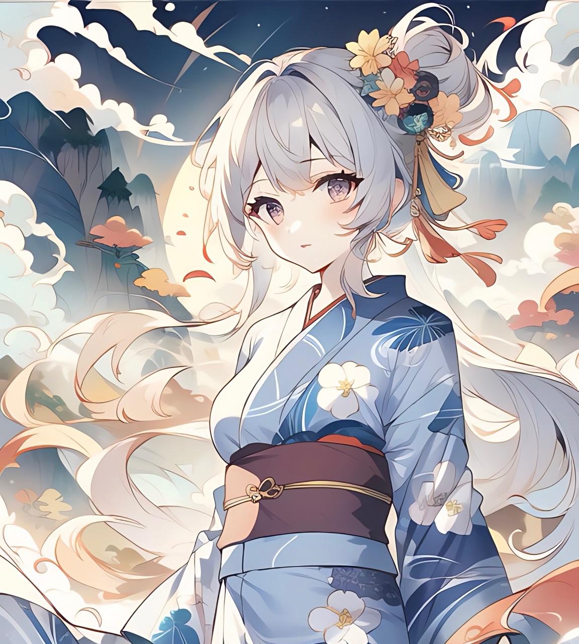 浴衣姿でお祭りに。 | の人気AIイラスト・グラビア