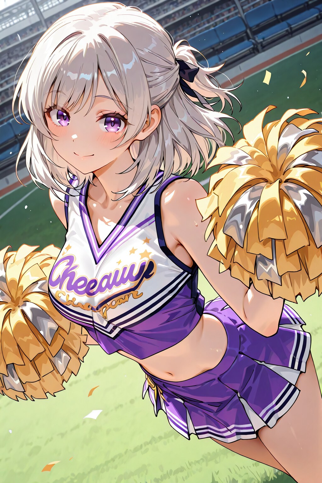 (1298)銀髪ちゃんチアガール