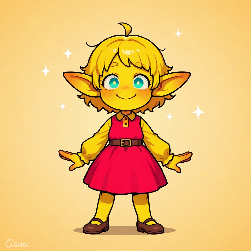 エルフをシンプルに描いてみた
