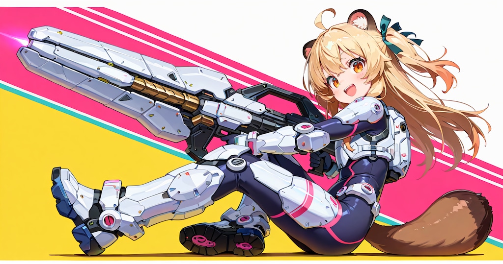 ケモミミ限定パワードスーツ企画のバナー試作