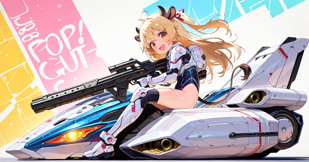 ケモミミ限定パワードスーツ企画のバナー試作