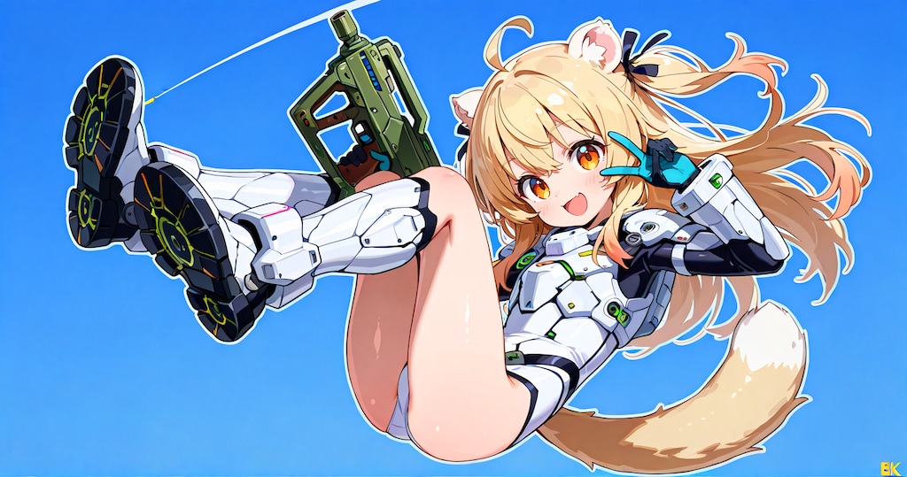 ケモミミ限定パワードスーツ企画のバナー試作