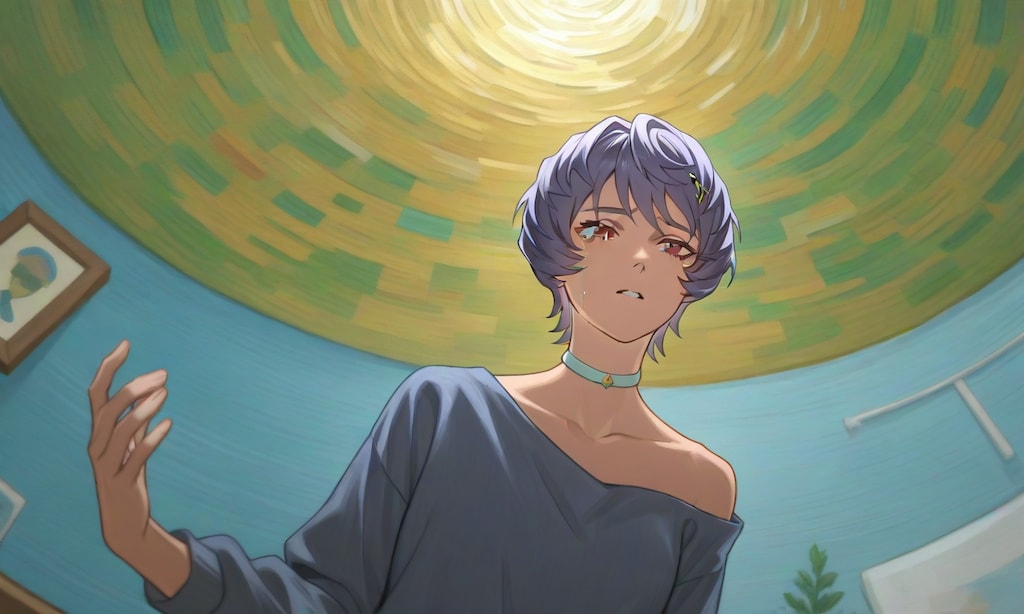 部屋住まいの少女