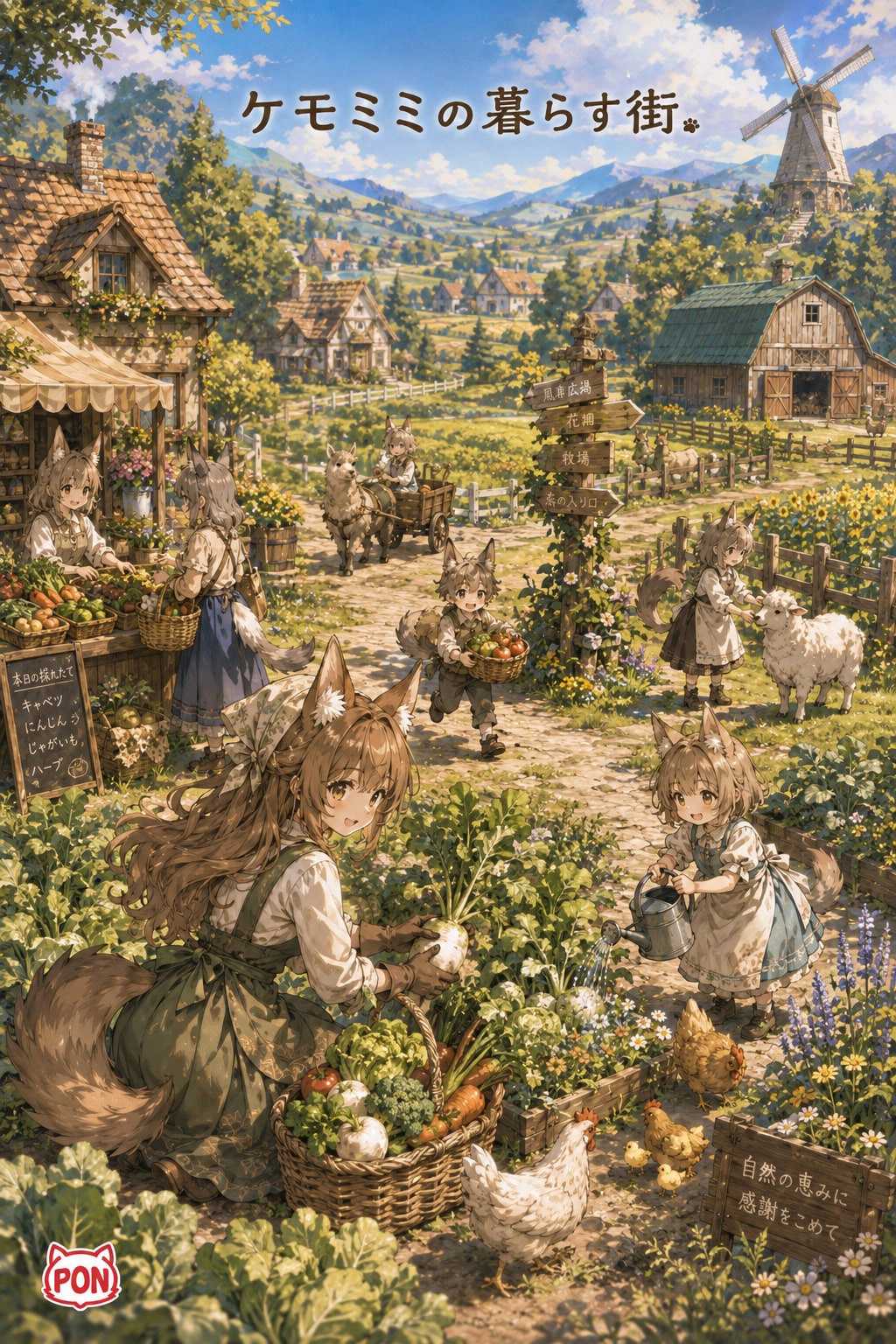 ケモミミの暮らす街