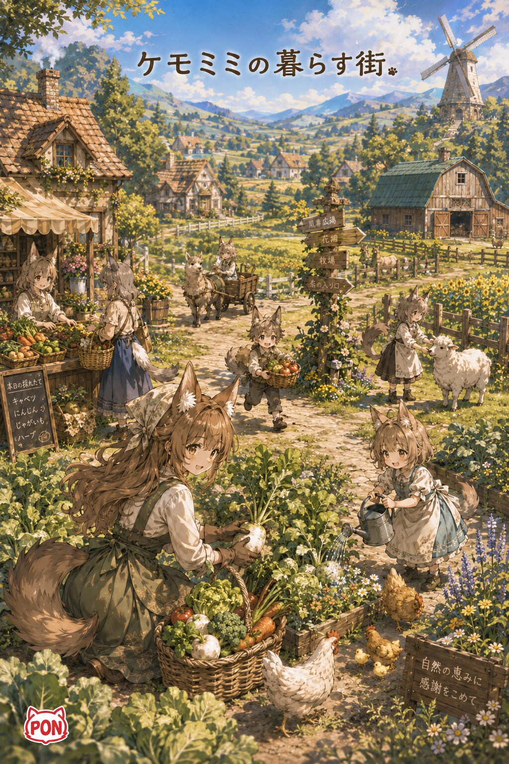 ケモミミの暮らす街