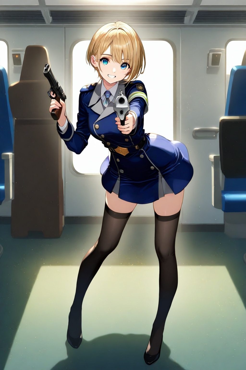 この航空機は、私たちが乗っ取りました❤