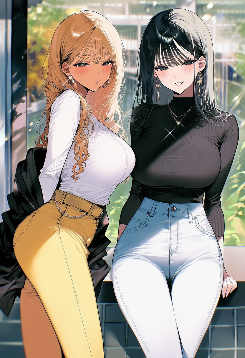 ギャル　パンツスタイル
