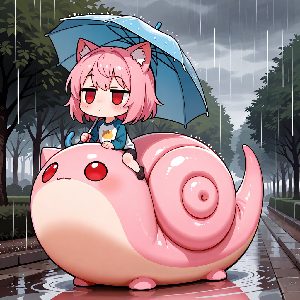 雨のお散歩