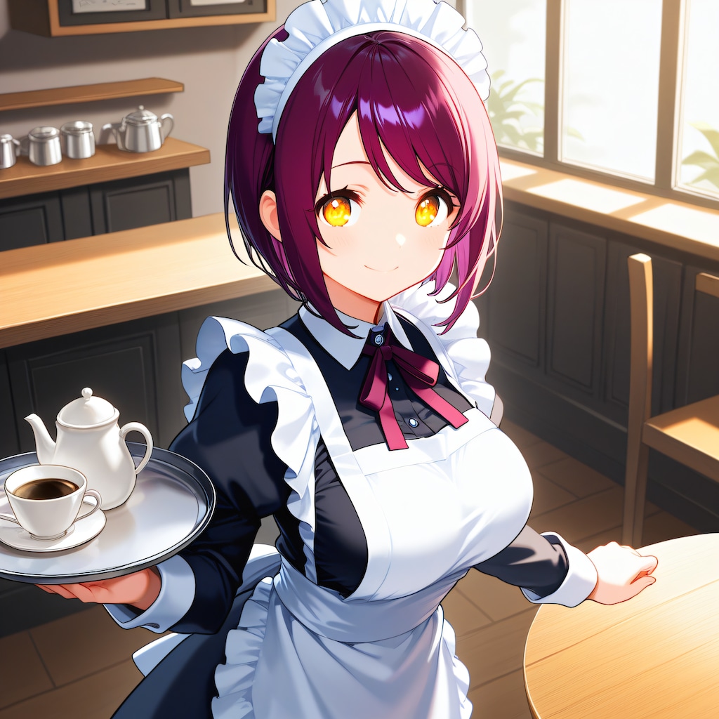 おはようございます（挨拶メイドの芽衣ちゃん）