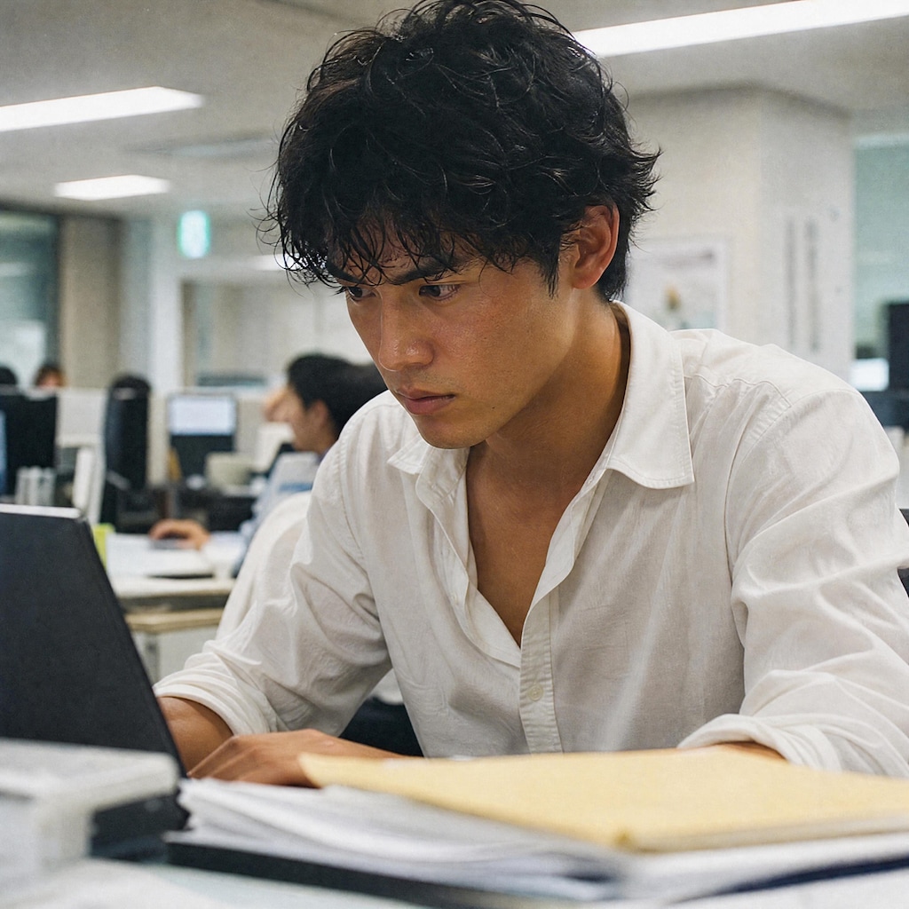 上司の無茶振りを必死でこなす商社マン