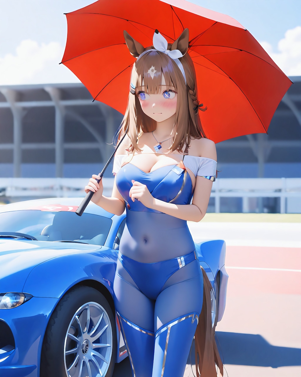 アーモンドアイ　レースクイーンコス