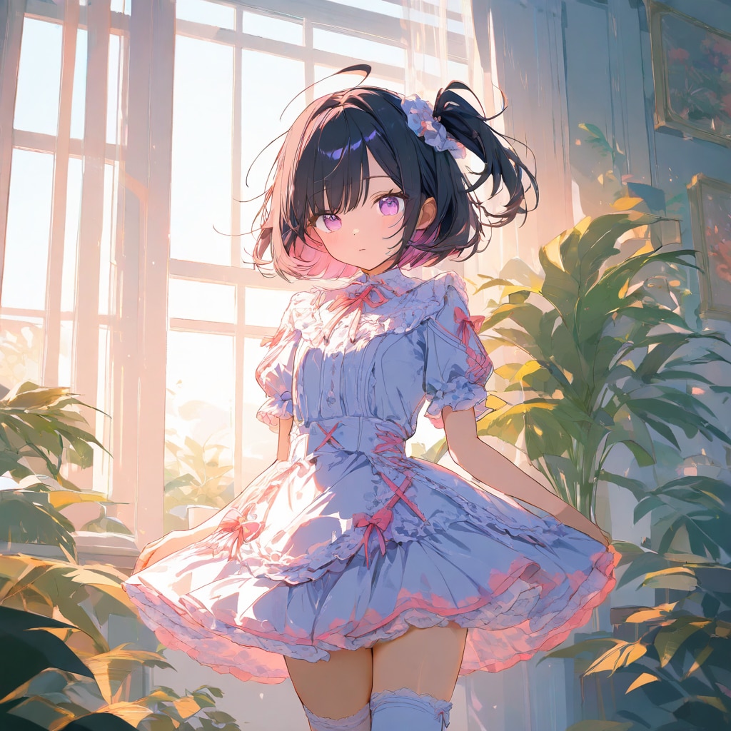 黒髪サイドアップちゃん