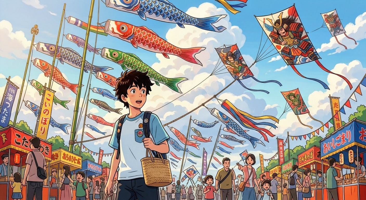 祭りにきたおのぼりさん